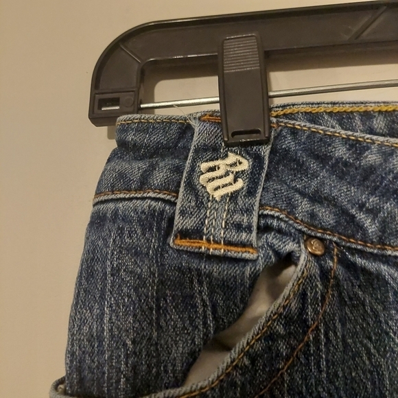 RocaWear Blue Jeans Flare Animal Print Pockets Size 3 Bootcut Coastal Cowgirl - Picture 10 of 11